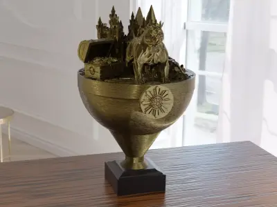 American Bully Trophy 3D print model