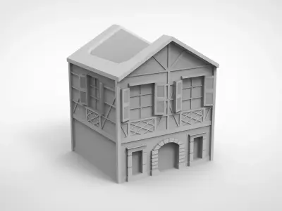 European retro Colma pattern vase 3D print model