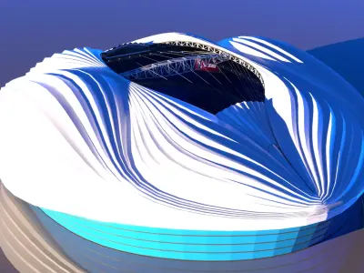 Al Wakrah Stadium Worldcup 2022 3D model