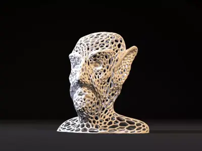 Nosferatu Voronoi 3D print model