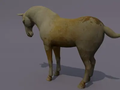 Horse Statuette K 3D model