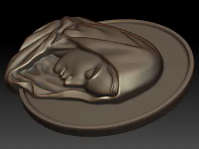 Virgin Mary 9 3D print model
