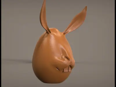 Bunny Egg 3D print model