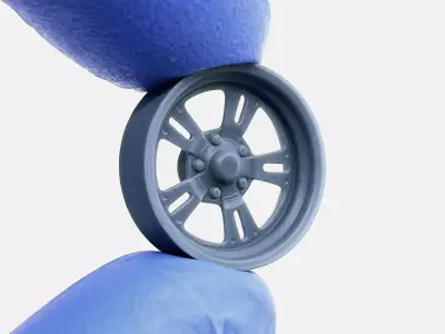 15x5 American Racing VF480 Wheel and Brake 3D print model