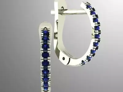 Earrings n 19 3D print model