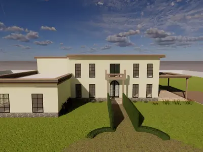 3d House Model Low-poly 3D model