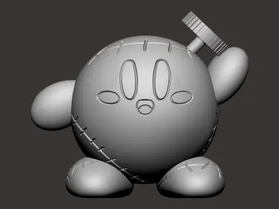 KIRBY - FRANKENSTEIN - HALLOWEEN Free 3D print model
