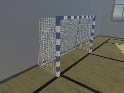 Football goal 3D model