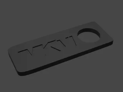 MKVI 3D Printable Keychain 3D print model