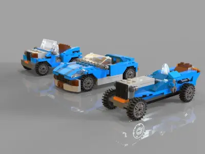 Lego cars pack 3 3D model