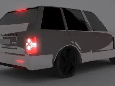 Range Rover  Low-poly 3D model