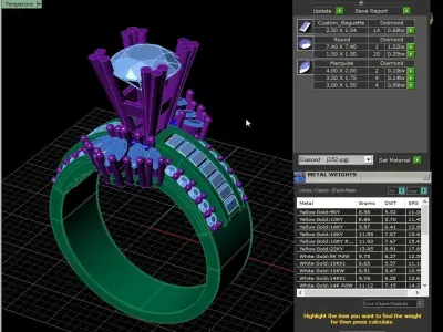 Solitaire Ring 3D print model 6