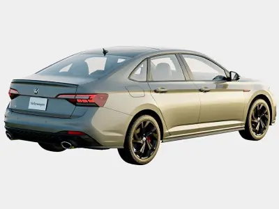 Volkswagen Jetta GLI 2024 Autobahn Spec Low-poly 3D model
