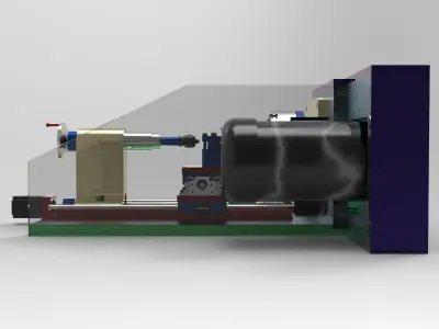 CNC lathe plans Easy to make 3D print model