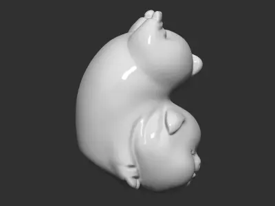 pig cute 3D print model