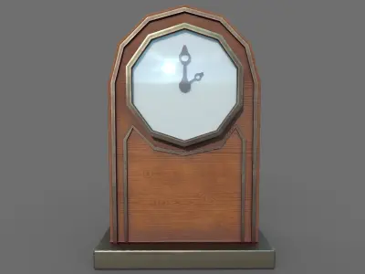 Clock Low-poly 3D model