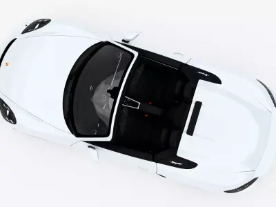 Porsche 718 Spyder 2020 Low-poly 3D model