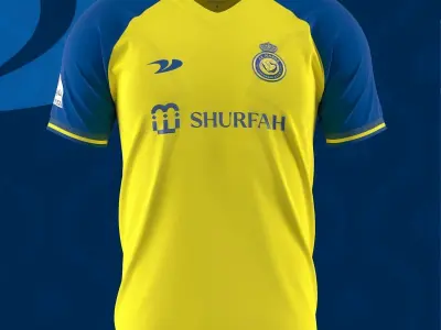 Al Nassr Jersey Duneus 2023 - CLO 3D 3D model