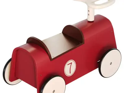 Childrens wooden toy car by ZARAHOME 3D model