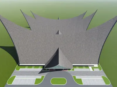 The Minangkabau House 3D print model