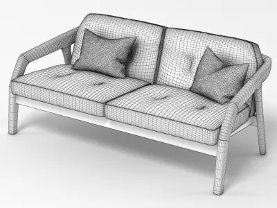 Zeitraum Friday Sofa 3D model