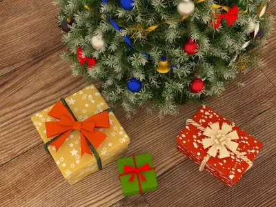 Christmas tree Low-poly 3D model