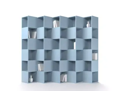 bookcase cube Free low-poly 3D model