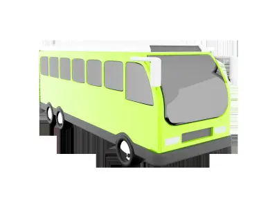 3d  Electric bus icon 3D model