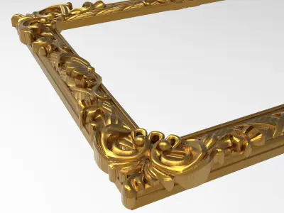Carved Picture Frame 3D model
