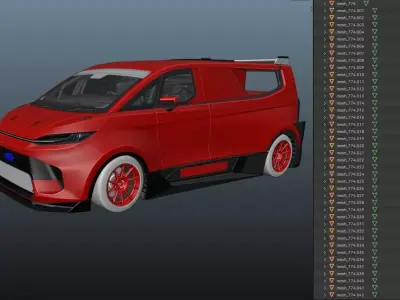 Ford Pro Electric Super Van 3D model
