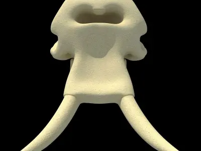 Realistic Elephant Skull 3D model