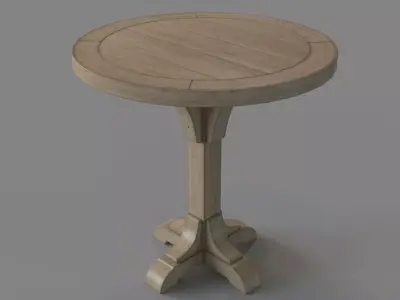 Highland Ridge Bistro Pub Table 3D model
