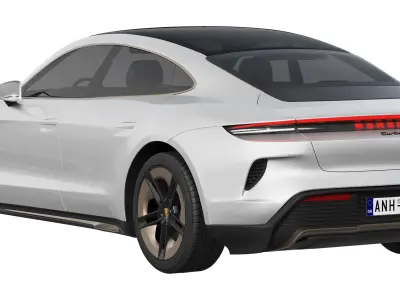 Porsche Taycan Turbo S 2024 3D model