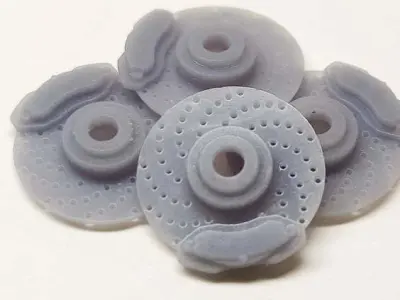 Resin 3d printable scale car model brake discs 3D print model