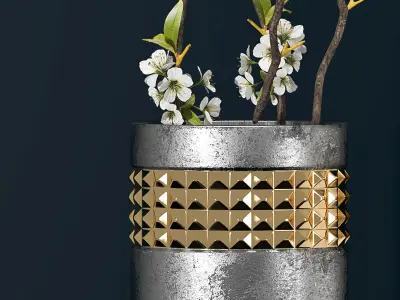 Decorative vase set 27 3D model