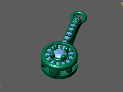 Women Pendants 3DM STL Pendant Renders Details 3D print model 3D print model