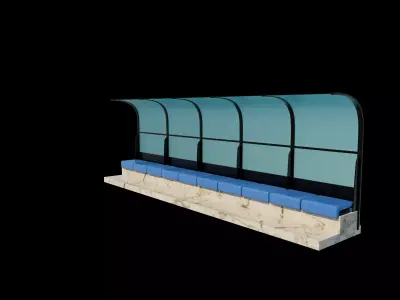 Soccer Bench 3D model