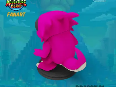Adventure Island fanart Dragon 01 3D print model