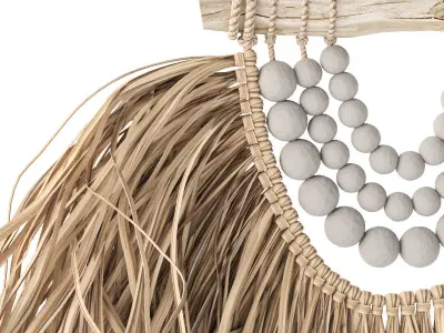 Raffia Handmade Boho 3D model