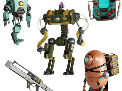 Children Room Set 6 Scifi Set 3D model