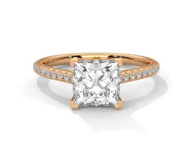 solitaire ring with detail images and 360 render videos 69 3D print model