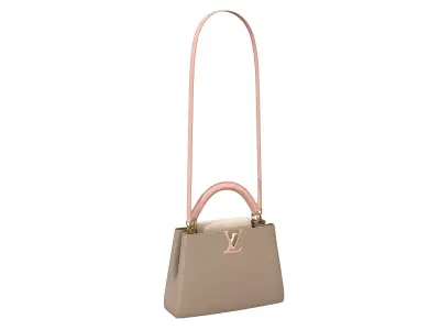 Louis Vuitton bag Capucines Rose Beige Leather 3D model