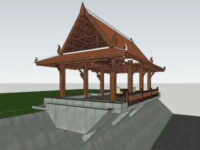 Hut or Kiosque 3D model