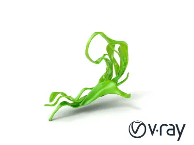 Flowing Seaweed Design 3D model pack Low-poly 3D model