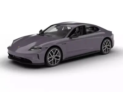 Porsche Taycan 4 Black Edition 2026 3d model 3D model