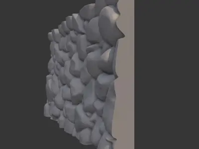 Ancient Ruin Stone Wall Asset 3D model