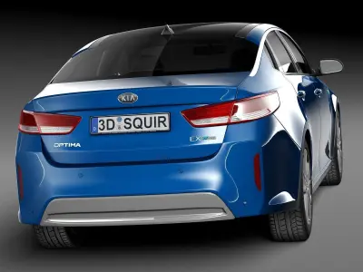 Kia Optima Hybrid 2017 3D model