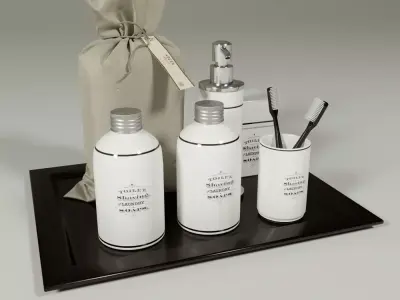 Laundry set in Cinema 4D and Corona renderer Free 3D model