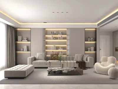 Living Room Scene 10 3D model