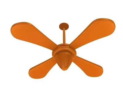 Cartoon Ceiling Fan Free 3D model